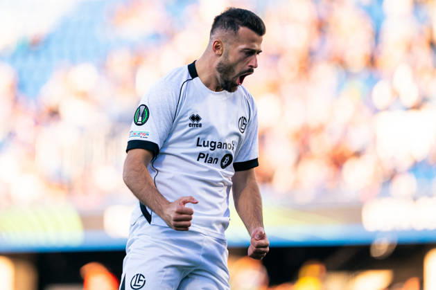 SOCCER - UEFA Conference League - Getafe CF vs. Lugano Photo by IPA ABACAPRESS.COM90038354 - MADRID, SPAIN - OCTOBER 21: Albian Ajeti of FC Lugano celebrates a goal during the UEFA Champions League 2026 27 Group Stage Matchday 3 match between Real Madrid CF and RB Leipzig at Santiago Bernabéu Stadium on October 21, 2026, in Madrid, Spain. (Tomas Garrido TGB Photo during the Getafe CF vs. Lugano UEFA Conference League soccer match in Getafe, Spain, on October 22, 2026 Getafe Spain Copyright: xIPAxSport ABACAx