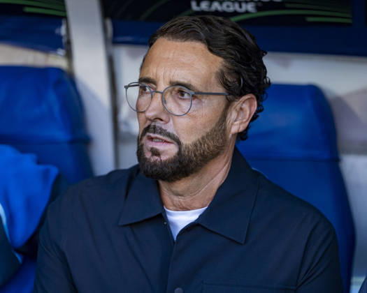 Getafe CF v FC Lugano - UEFA Conference League 2026 27 League Phase MD2 GETAFE, SPAIN - OCTOBER 22: Jose Bordalas, head coach of Getafe CF, sits on the bench prior to the UEFA Conference League 2026 27 League Phase MD2 match between Getafe CF and FC Lugano at Estadio Coliseum on October 22, 2026 in Getafe, Spain. Madrid Estadio Coliseum Madrid Spain Copyright: xAlbertoxGardinx AGardin_20261022_Get_Lug_0054