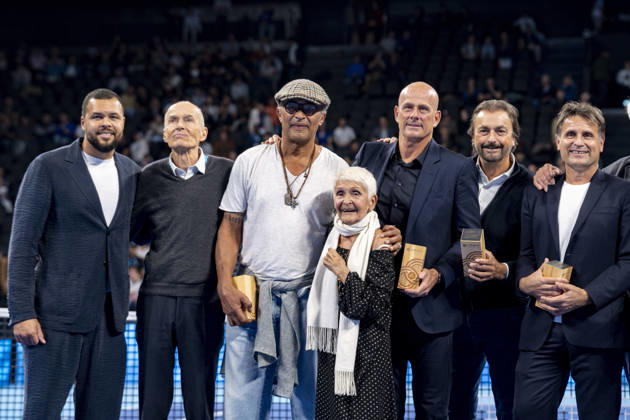 TENNIS : ATP, Tennis Herren 250 - Grand Prix Tennis AURA - Decines (France) 22 10 2026 Thirty-five years after their historic Davis Cup victory in Lyon in 1991, the French National Tennis Team players and their captain reunite today, October 22, 2026, at the Auvergne-Rhône-Alpes Tennis Grand Prix in Lyon. Photo Sandrine Thesillat PsNewZ  Copyright: xSandrinexTHESILLATx