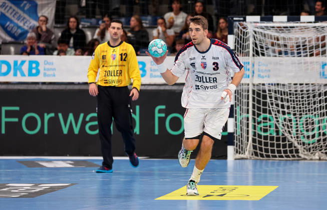 October 22, 2026, Germany, Stuttgart, Opel HBL, 2026–2027 Bundesliga, TVB Stuttgart vs. SG BBM Bietigheim, Nikola Vlahovic (BBM)