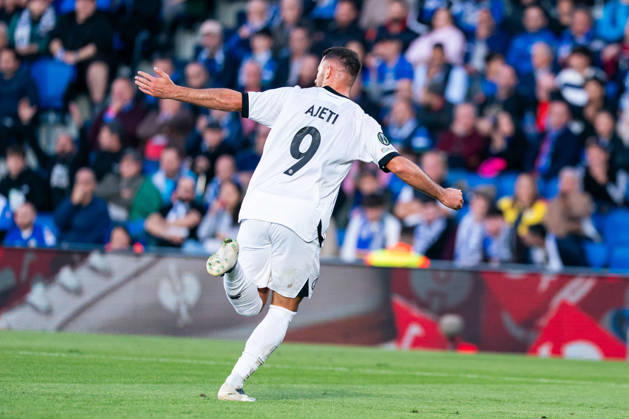 SOCCER - UEFA Conference League - Getafe CF vs. Lugano Photo by IPA ABACAPRESS.COM90039004 - MADRID, SPAIN - OCTOBER 21: Albian Ajeti of FC Lugano celebrates a goal during the UEFA Champions League 2026 27 Group Stage Matchday 3 match between Real Madrid CF and RB Leipzig at Santiago Bernabéu Stadium on October 21, 2026, in Madrid, Spain. (Tomas Garrido TGB Photo during the Getafe CF vs. Lugano UEFA Conference League soccer match in Getafe, Spain, on October 22, 2026 Getafe Spain Copyright: xIPAxSport ABACAx