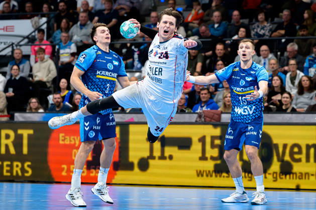 Stuttgart HBL 26 27 TVB Stuttgart SG BBM Bietigheim Maxim Orlov Bietigheim Stuttgart Porsche Arena Baden-Württemberg Germany