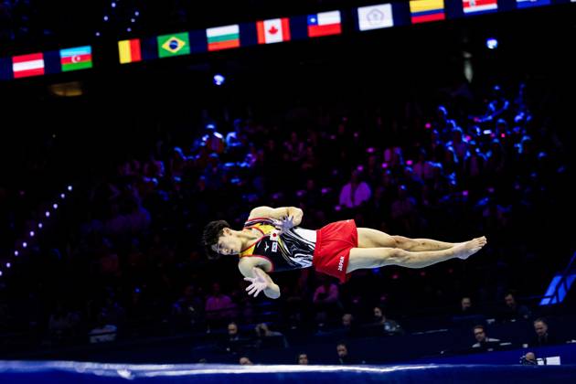 ROTTERDAM - Daiki Hashimoto (JPN) during the All-Around final at the World Gymnastics Championships in Rotterdam Ahoy. IRIS VAN DEN BROEK ANP xVIxANPxSportx xxANPxIVx 573286769 originalFilename: 573286769.jpg