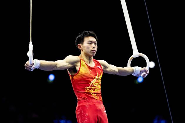 ROTTERDAM - Haonan Yang (CHN) during the All-Around final at the World Gymnastics Championships in Rotterdam Ahoy. IRIS VAN DEN BROEK ANP xVIxANPxSportx xxANPxIVx 573289891 originalFilename: 573289891.jpg