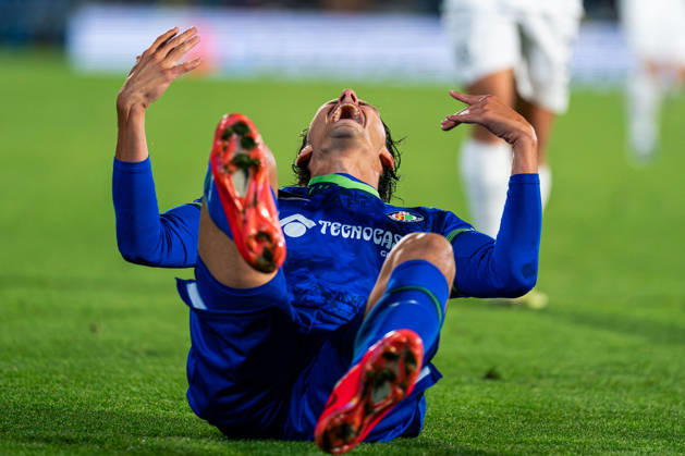 SOCCER - UEFA Conference League - Getafe CF vs. Lugano Photo by IPA ABACAPRESS.COM90041375 - MADRID, SPAIN - OCTOBER 21: Enes Unal of Getafe CF reacts during the 2026 27 UEFA Champions League Group Stage Matchday 3 game between Real Madrid CF and RB Leipzig at Santiago Bernabéu Stadium on October 21, 2026, in Madrid, Spain. (Tomas Garrido TGB Photo during the Getafe CF vs. Lugano UEFA Conference League soccer match in Getafe, Spain, on October 22, 2026 Getafe Spain Copyright: xIPAxSport ABACAx