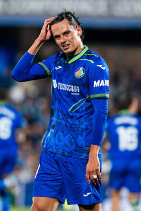 SOCCER - UEFA Conference League - Getafe CF vs. Lugano Photo by IPA ABACAPRESS.COM90041381 - MADRID, SPAIN - OCTOBER 21: Enes Unal of Getafe CF reacts during the 2026 27 UEFA Champions League Group Stage Matchday 3 game between Real Madrid CF and RB Leipzig at Santiago Bernabéu Stadium on October 21, 2026, in Madrid, Spain. (Tomas Garrido TGB Photo during the Getafe CF vs. Lugano UEFA Conference League soccer match in Getafe, Spain, on October 22, 2026 Getafe Spain Copyright: xIPAxSport ABACAx