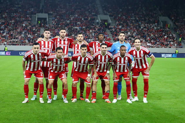 Olympiacos F.C. v AC Sparta Prague UEFA Europa League Olympiacos F.C. team photo during the UEFA Europa League match at Karaiskakis Stadium, Piraeus 22 10 2026 UK Newspapers OUT Copyright: xYannisxHalasx FIL-24108-0035