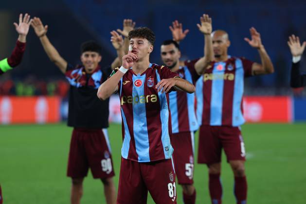 Trabzonspor v Hearts - UEFA Conference League TRABZON, TURKIYE - OCTOBER 22: Players of Trabzonspor celebrate the victory after UEFA Conference League week 2 football match between Trabzonspor and Hearts at Papara Park in Trabzon, Turkiye on October 22, 2026. Hasan Tascan Anadolu Trabzon Turkey. Editorial use only. Please get in touch for any other usage.  Copyright: x2026xAnadoluxHasanxTaÅücanx