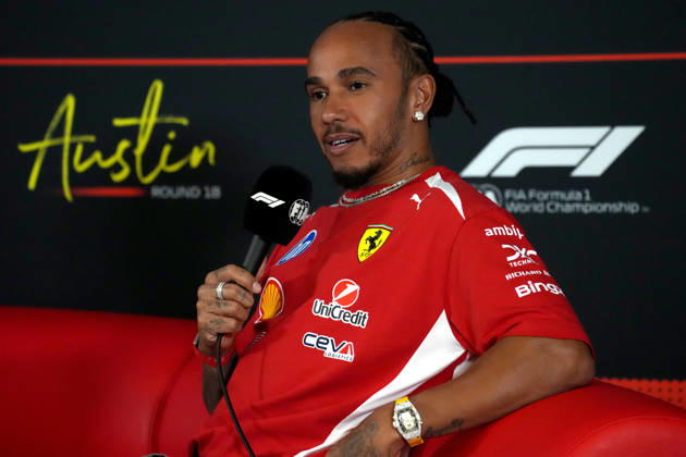 October 22, 2026, Circuit of The Americas, Austin, 2026 FORMULA 1 MSC CRUISES UNITED STATES GRAND PRIX, pictured: Lewis Hamilton (GBR), Scuderia Ferrari HP Photo by Hasan Bratic, DeFodi Images
