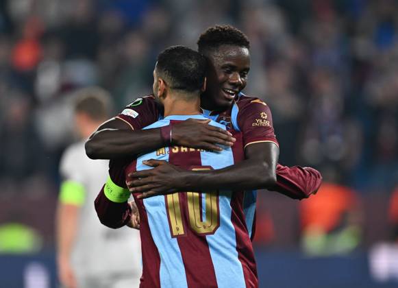 Trabzonspor v Hearts - UEFA Conference League TRABZON, TURKIYE - OCTOBER 22: Franculino of Trabzonspor celebrates after a goal during UEFA Conference League week 2 football match between Trabzonspor and Hearts at Papara Park in Trabzon, Turkiye on October 22, 2026. Hakan Burak Altunoz Anadolu Trabzon Turkey. Editorial use only. Please get in touch for any other usage. Copyright: x2026xAnadoluxHakanxBurakxAltunozx