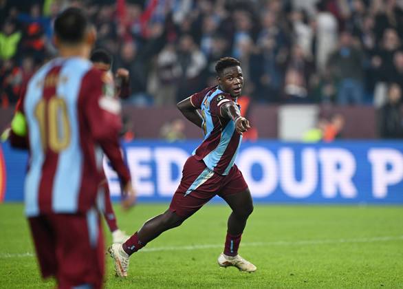 Trabzonspor v Hearts - UEFA Conference League TRABZON, TURKIYE - OCTOBER 22: Franculino of Trabzonspor celebrates after a goal during UEFA Conference League week 2 football match between Trabzonspor and Hearts at Papara Park in Trabzon, Turkiye on October 22, 2026. Hakan Burak Altunoz Anadolu Trabzon Turkey. Editorial use only. Please get in touch for any other usage. Copyright: x2026xAnadoluxHakanxBurakxAltunozx