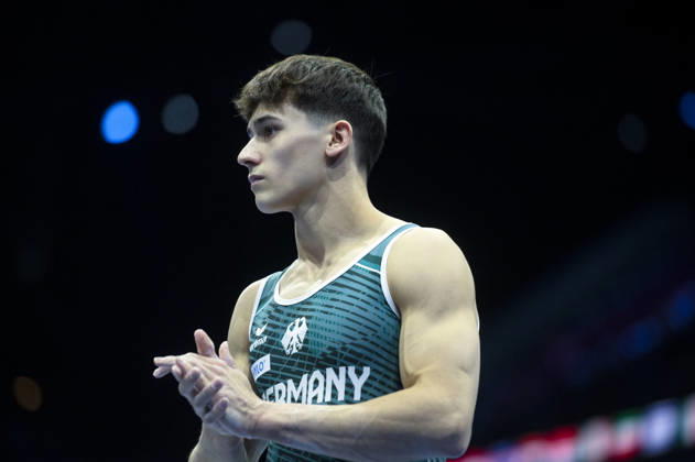 Rotterdam The Netherlands 22nd October 2026 World Championships artistic gymnastics. Men™s allround competition Timo Eder (GER) finishes 14th