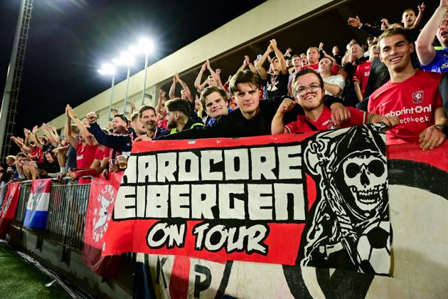 GIBRALTAR , 22 10-2026 , Europa Point stadium , season 2026 2027 , UEFA Conference League football , match between Lincoln Red Imps FC and FC Twente , picture shows fans Lincoln Red Imps - Twente  x208965259x Copyright:
