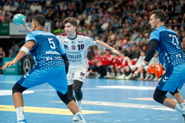 Handball I Men I 2026–2027 Season I Bundesliga I Matchday 10 I TVB Stuttgart vs. SG BBM Bietigheim I October 22, 2026 Jonas Josef 10, SG BBM Bietigheim Stuttgart Porsche Arena Baden-Württemberg Germany Copyright: xLobeca MaxxPetershansx