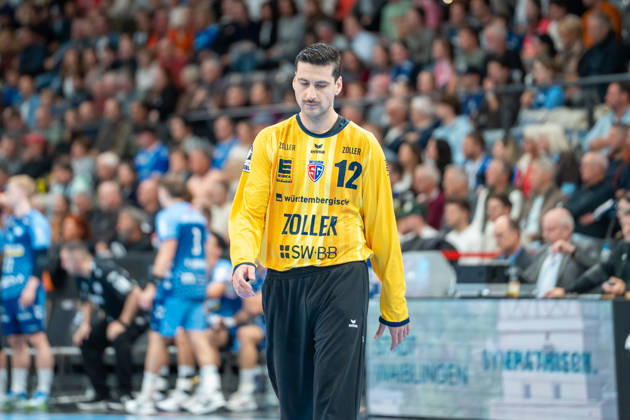 Handball I Men I 2026–2027 Season I Bundesliga I Matchday 10 I TVB Stuttgart vs. SG BBM Bietigheim I October 22, 2026 Martin Tomovski 24, SG BBM Bietigheim Stuttgart Porsche Arena Baden-Württemberg Germany Copyright: xLobeca MaxxPetershansx