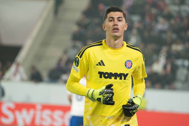 THUN, BERN - OCTOBER 22: Toni Sili? of HNK Hajduk Split during the UEFA Conference League match between FC Thun and HNK Hajduk Split at VISANA STADION on October 22, 2026 in Thun, Bern, Switzerland. Copyright: xLivioxBaeriswylx xSPPx Sportspressphoto_SPR263741
