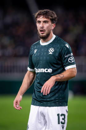 JABLONEC - BRIGHTON Richard Sedlacek of Jablonec during the matchday 2 of League phase round of UEFA Conference league football match between FK Jablonec and Brighton and Hove Albion at Stadion Strelnice. Jablonec nad Nisou, Czechia, October 22, 2026. Photo by Branislav Racko Copyright: xx 080A3965