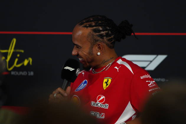 Formula One United States Grand Prix - Arrivals and press conference, PK, Pressekonferenz Scuderia Ferrari driver Lewis Hamilton of Britain responds to questions from the press during media day for the Formula One United States Grand Prix in Austin, Texas, USA, 22 October 2026. The 2026 Formula 1 United States Grand Prix is held at the Circuit of the Americas on 25 October. AUSTIN United States  Copyright: xDUSTINxSAFRANEKx