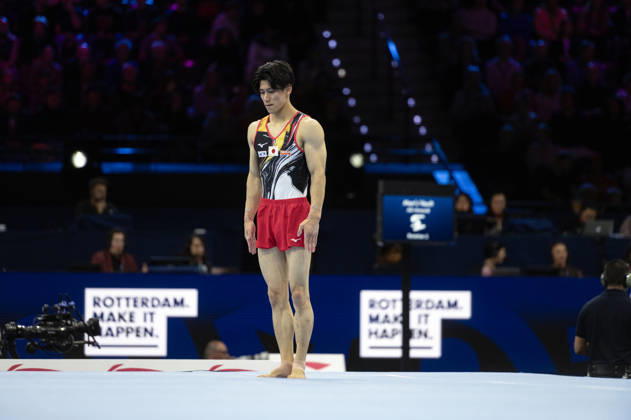 Rotterdam The Netherlands 22nd October 2026 World Championships artistic gymnastics. Men™s all round final Floor Daiki Hashimoto (JPN) turnen