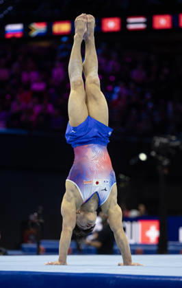 Rotterdam The Netherlands 22nd October 2026 World Championships artistic gymnastics. Men™s all round final Floor Shinnosuke Oka (JPN) turnen