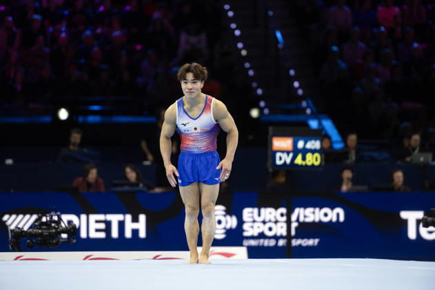 Rotterdam The Netherlands 22nd October 2026 World Championships artistic gymnastics. Men™s all round final Floor Shinnosuke Oka (JPN) turnen