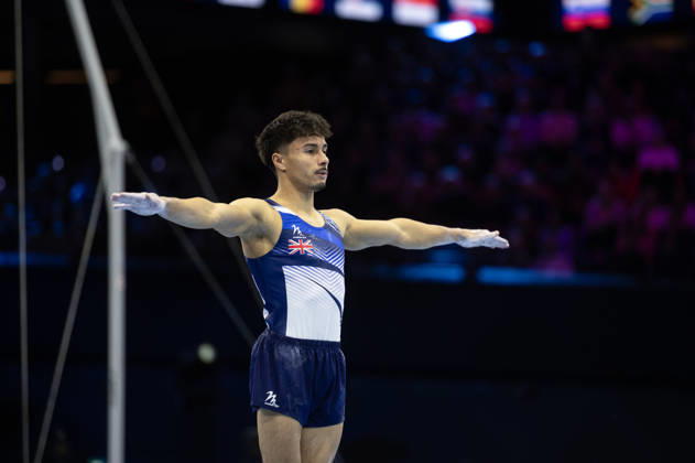 Rotterdam The Netherlands 23rd October 2026 World Championships artistic gymnastics. Men™s all round final Floor Jake Jarman (JPN) turnen