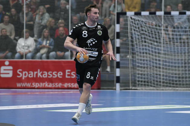 2nd Handball Bundesliga, Matchday 8: TuSEM Essen vs. TV Emsdetten on October 19, 2026, at Sportpark Am Hallo in Essen; Bjarne Budelmann, Emsdetten xRx