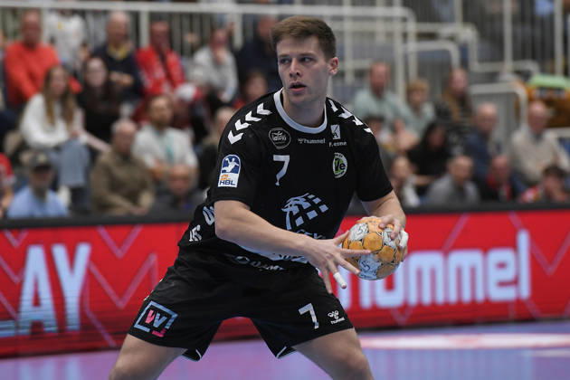 Handball Bundesliga, Matchday 8: TuSEM Essen vs. TV Emsdetten on October 19, 2026, at Sportpark Am Hallo in Essen. Yannick Terhaer, Emsdetten xRx