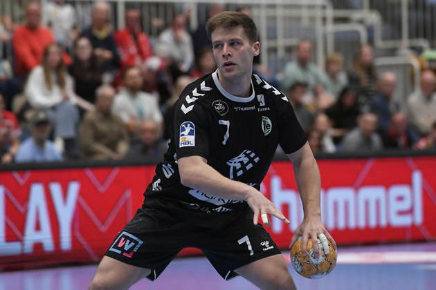 Handball Bundesliga, Matchday 8: TuSEM Essen vs. TV Emsdetten on October 19, 2026, at Sportpark Am Hallo in Essen. Yannick Terhaer, Emsdetten xRx