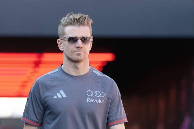 RECORD DATE NOT STATED 23rd October 2026; Circuit of the Americas, Austin, United States; Formula 1, United States Grand Prix, Free Practice Day; Nico Hulkenberg (27) of Germany and Audi Revolut F1 Team walks out of the paddock BobxKupbens