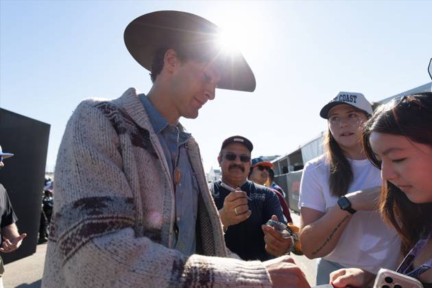 RECORD DATE NOT STATED 23rd October 2026; Circuit of the Americas, Austin, United States; Formula 1, United States Grand Prix, Free Practice Day; George Russell (63) of Great Britain and Mercedes-AMG PETRONAS Formula One Team enters the paddock BobxKupbens