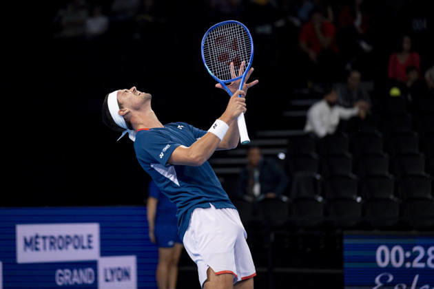 TENNIS : ATP, Tennis Herren 250 - Grand Prix Tennis AURA - Decines (France) 23 10 2026 Daniel ALTMAIER (GER) vs Taylor FRITZ (USA) during the tournament of the Auvergne Rhône-Alpes Grand Prix at the LDLC Arena in Décines on October 23, 2026. Photo Sandrine Thesillat PsNewZ  Copyright: xSandrinexTHESILLATx