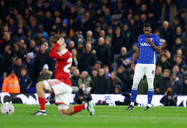 Ipswich, England, 23rd October 2026. Issa Diop of Ipswich Town stands as others take the knee to promote anti racism during the Ipswich Town vs Nottingham Forest Premier League match at Portman Road, Ipswich. Picture credit should read: Paul Terry Sportimage EDITORIAL USE ONLY. No use with unauthorised audio, video, data, fixture lists, club league logos or live services. Online in-match use limited to 120 images, no video emulation. No use in betting, games or single club league player publications. SPI_008_PT_Ipswich_Forest SPI-5093-0009