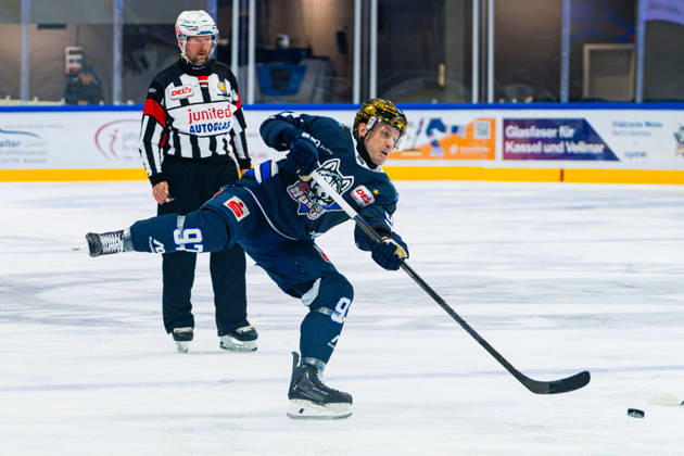 Kassel, Germany, October 22, 2026; DEL2 2026–2027, Game 11: Kassel Huskies vs. Blue Devils Weiden; Pictured: Matt White, ECK Probonio Arena, Hesse Copyright: xFotostandx xKruczynskix