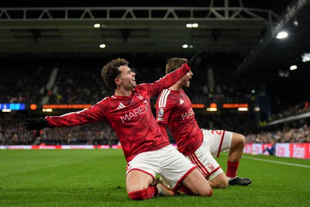 Neco Williams of Nottingham Forest celebrates their goal with team-mates, 0-1 Ipswich Town v Nottingham Forest, Premier League, Football, Portman Road, Ipswich, UK - 23 Oct 2026Ipswich Portman Road United Kingdom EDITORIAL USE ONLY No use with unauthorised audio, video, data, fixture lists, club league logos or live services. Online in-match use limited to 120 images, no video emulation. No use in betting, games or single club league player publications.  Copyright: xJoexToth Shutterstockx 17231531r