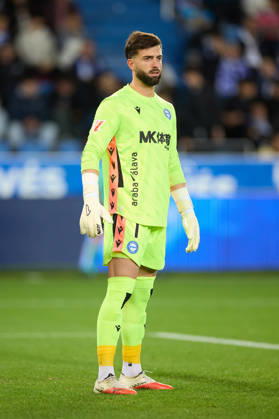 October 23, 2026, Vitoria, Alaba, Spain: Antonio Sivera of Deportivo Alaves looks on during the LaLiga EA Sports match between Deportivo Alaves and Malaga CF at Mendizorrotza on October 23, 2026, in Vitoria, Spain. Vitoria Spain - ZUMAa181 20261023_zaa_a181_004 Copyright: xRicardoxLarreinax
