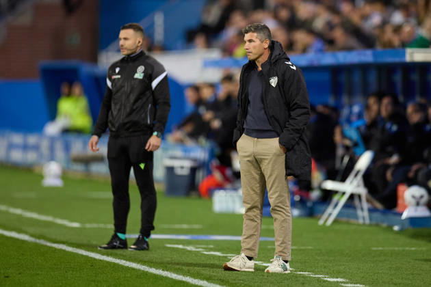 October 23, 2026, Vitoria, Alaba, Spain: Juan Francisco Funes, head coach of Malaga CF, looks on during the LaLiga EA Sports match between Deportivo Alaves and Malaga CF at Mendizorrotza on October 23, 2026, in Vitoria, Spain. Vitoria Spain - ZUMAa181 20261023_zaa_a181_005 Copyright: xRicardoxLarreinax
