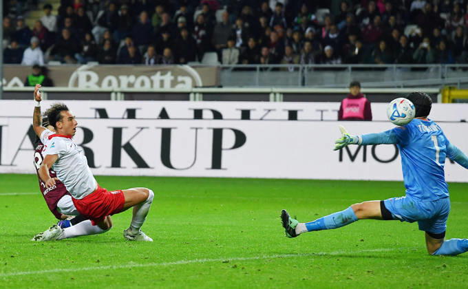 October 23, 2026, Turin, Italy: Torino s Kian Fitz-Jim scores the gol (1-0) during the italian Serie A soccer match Torino FC vs AC Monza at the Olimpico Grande Torino Stadium stadium in Turin, italy, 23 october 2026 ANSA ALESSANDRO DI MARCO. Serie A: Torino FC Vs AC Monza  - ZUMAa110 20261023_zaf_a110_035 Copyright: xAlessandroxDixMarcox