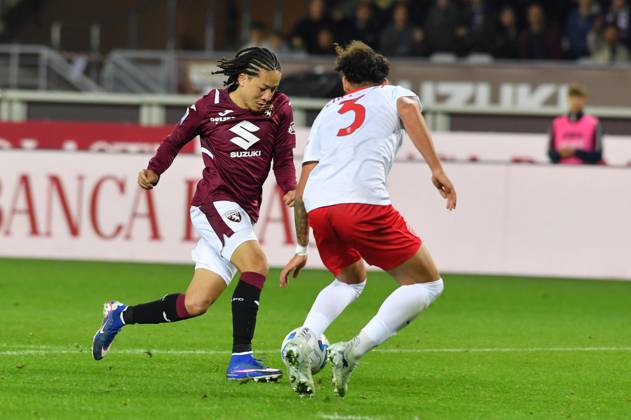 Foto IPP Massimo Rana Torino 23-10-2026 Calcio Campionato di Serie A 2026 2027 Torino-Monza nella foto fitz gim klan tiro gol Italy Photo Press - World Copyright italy ITALY  Copyright: xR4924_italyphotopressx