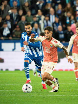 ESP LaLiga EA Sports: Deportivo Alavés vs. Málaga CF — David Larrubia of Málaga during the LaLiga EA Sports match between Deportivo Alavés and Málaga CF, played at Mendizorroza Stadium in Vitoria-Gasteiz on October 23, 2026, in Spain. VITORIA-GASTEIZ, Spain. Soccer Copyright: xAgenciaxLOFx