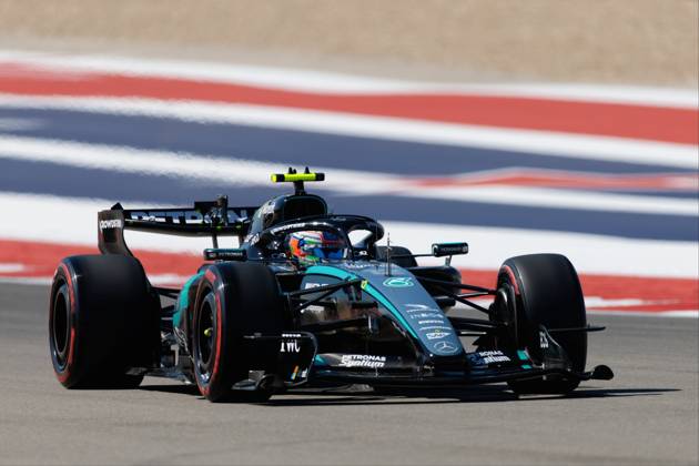 RECORD DATE NOT STATED 23rd October 2026; Circuit of the Americas, Austin, United States; Formula 1, United States Grand Prix, Free Practice Day; Andrea Kimi Antonelli (12) of Italy and Mercedes-AMG PETRONAS Formula One Team during Free Practice 1 BobxKupbens
