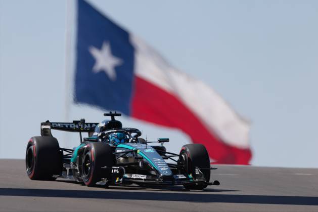 RECORD DATE NOT STATED 23rd October 2026; Circuit of the Americas, Austin, United States; Formula 1, United States Grand Prix, Free Practice Day; George Russell (63) of Great Britain and Mercedes-AMG PETRONAS Formula One Team during Free Practice 1 BobxKupbens