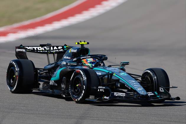 RECORD DATE NOT STATED 23rd October 2026; Circuit of the Americas, Austin, United States; Formula 1, United States Grand Prix, Free Practice Day; Andrea Kimi Antonelli (12) of Italy and Mercedes-AMG PETRONAS Formula One Team during Free Practice 1 BobxKupbens