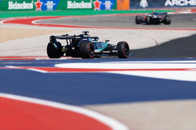 RECORD DATE NOT STATED 23rd October 2026; Circuit of the Americas, Austin, United States; Formula 1, United States Grand Prix, Free Practice Day; George Russell (63) of Great Britain and Mercedes-AMG PETRONAS Formula One Team during Free Practice 1 BobxKupbens