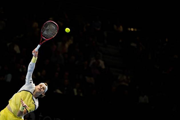 Zizou Bergs of Belgium pictured in action during the European Open ATP, Tennis Herren tennis tournament in Brussels, on Friday 23 October 2026. This year s edition of the tournament is taking place from 17 to 25 October JASPERxJACOBS  x190798110x