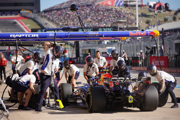 Formula One United States Grand Prix - Practice sessions Red Bull Racing driver Isack Hadjar of France pits during practice session 2 for the Formula One United States Grand Prix, in Austin, Texas, USA, 23 October 2026. The 2026 Formula 1 United States Grand Prix is held at the Circuit of the Americas on 25 October. AUSTIN United States  Copyright: xDUSTINxSAFRANEKx