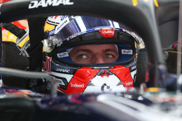 AUSTIN, TX - OCTOBER 23: Max Verstappen (3) of the Netherlands and Oracle Red Bull Racing in his car before the second practice session of the Formula 1 MSC Cruises United States Grand Prix on October 23, 2026, at Circuit of The Americas in Austin, Texas.(Photo by David Buono Icon Sportswire) AUTO: OCT 23 F1 United States Grand Prix EDITORIAL USE ONLY Icon2610230571
