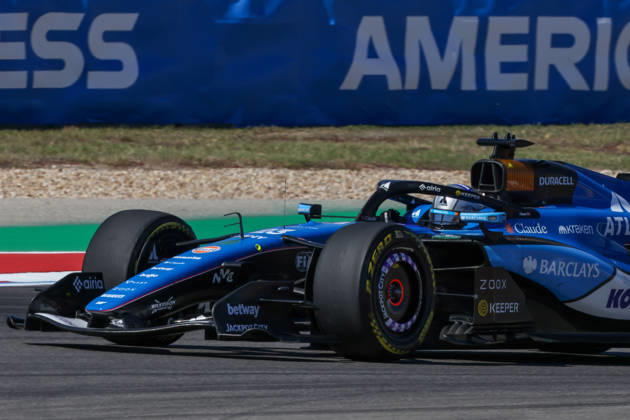 October 23, 2026, Italy: Alexander Albon from Thailand, driving the (23) Atlassian Williams F1 Team FW48 Mercedes during United States Grand Prix - Austin - Friday - Free Practice 1 at Circuit of the Americas (COTA) in Austin. Italy - ZUMAm313 20261023_zsp_m313_139 Copyright: xAlessioxMorgesex