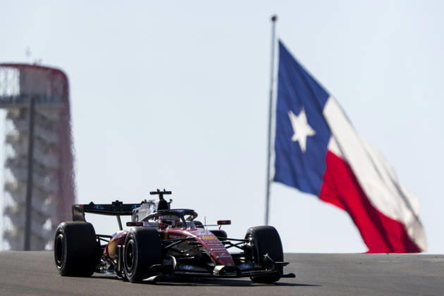 Monaco s Formula One driver Charles Leclerc of Scuderia Ferrari in action during the third free practice session of the Formula One United States Grand Prix at the Circuit of the Americas in Austin, Texas on Friday, October 23, 2026.  AUS2026102344 GREGxNASH