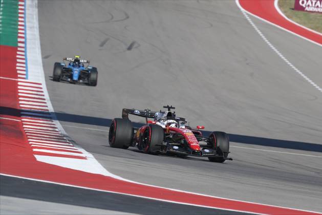 23rd October 2026; Circuit of the Americas, Austin, United States; Formula 1, United States Grand Prix, Free Practice Day; Charles Leclerc (16) of Monaco and Scuderia Ferrari HP readies for for turn 20 VincentxCuono